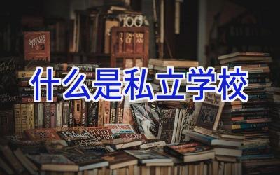 什么是私立学校插图