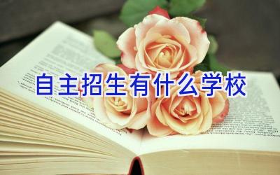 自主招生有什么学校插图
