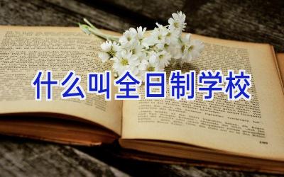 什么叫全日制学校插图