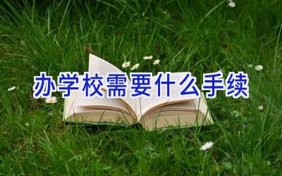 办学校需要什么手续插图