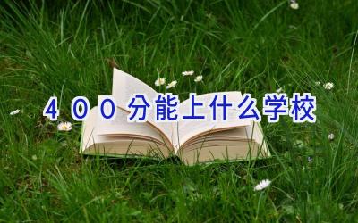 400分能上什么学校插图