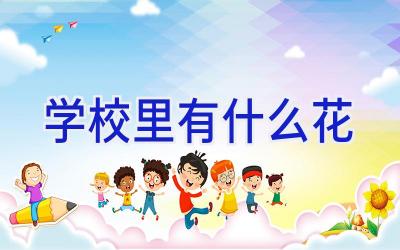 学校里有什么花插图