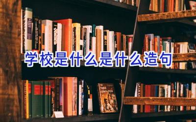 学校是什么是什么造句插图