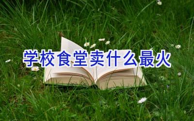 学校食堂卖什么最火插图