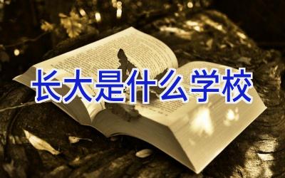 长大是什么学校插图
