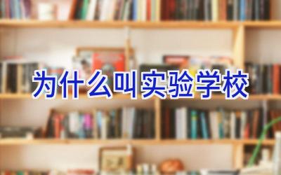 为什么叫实验学校插图