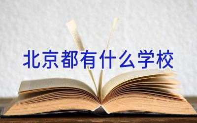 北京都有什么学校插图