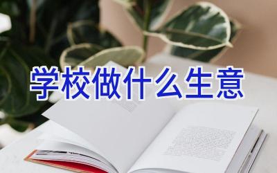 学校做什么生意插图