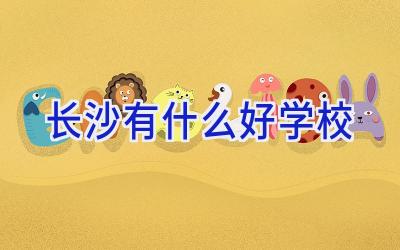 长沙有什么好学校插图