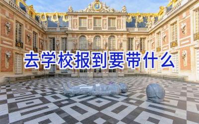 去学校报到要带什么插图