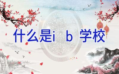 什么是ib学校插图