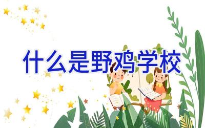 什么是野鸡学校插图