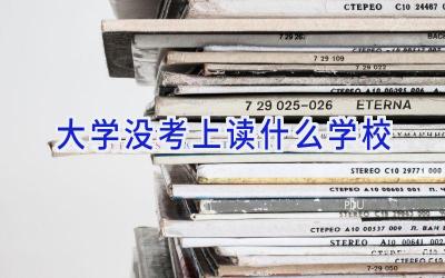 大学没考上读什么学校插图
