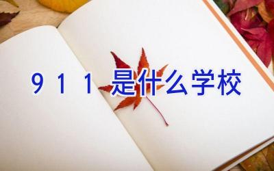 911是什么学校插图