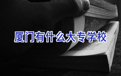 厦门有什么大专学校插图
