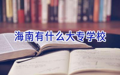 海南有什么大专学校插图