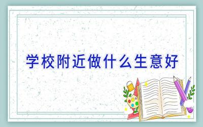学校附近做什么生意好插图