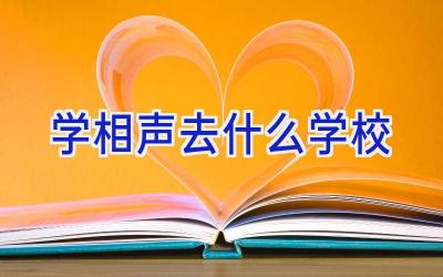 学相声去什么学校插图