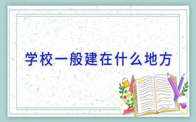 学校一般建在什么地方插图