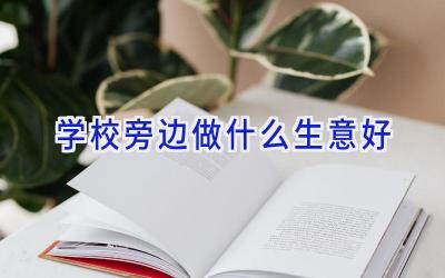 学校旁边做什么生意好插图
