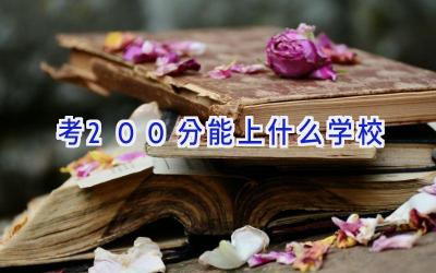 考200分能上什么学校插图