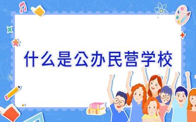 什么是公办民营学校插图
