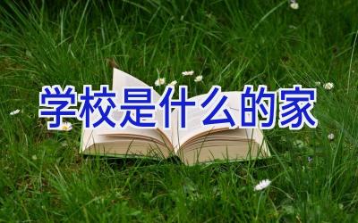 学校是什么的家插图