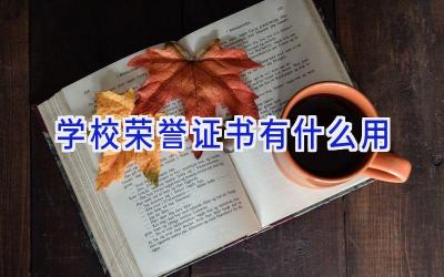 学校荣誉证书有什么用插图