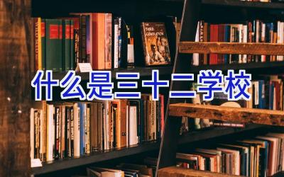 什么是三十二学校插图