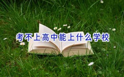 考不上高中能上什么学校插图