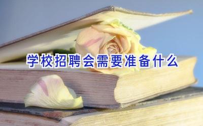学校招聘会需要准备什么插图