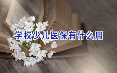 学校少儿医保有什么用插图