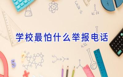 学校最怕什么举报电话插图