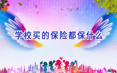 学校买的保险都保什么插图
