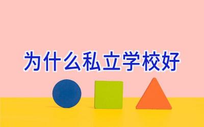 为什么私立学校好插图