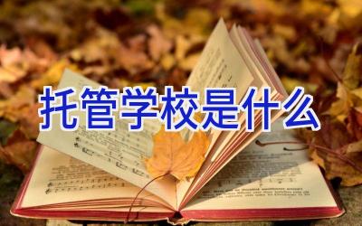 托管学校是什么插图