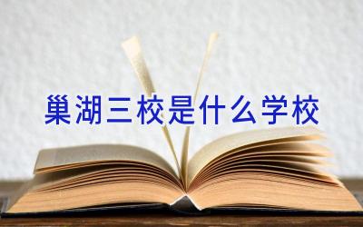 巢湖三校是什么学校插图