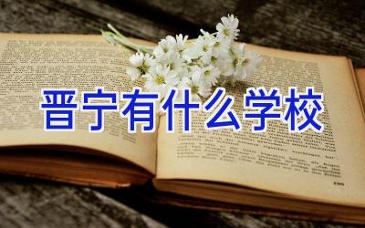 晋宁有什么学校插图