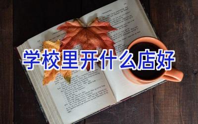 学校里开什么店好插图
