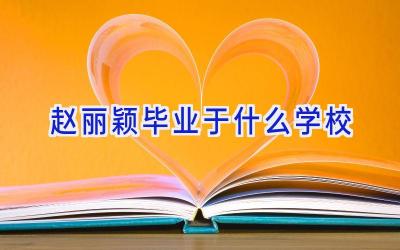 赵丽颖毕业于什么学校插图