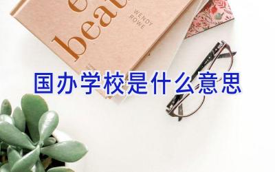 国办学校是什么意思插图