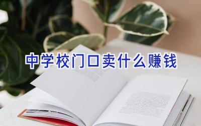 中学校门口卖什么赚钱插图