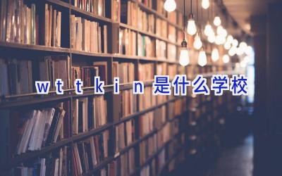 wttkin是什么学校插图