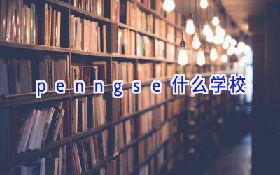 penngse什么学校插图