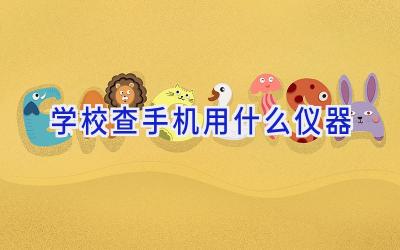 学校查手机用什么仪器插图
