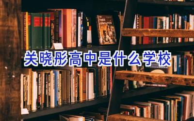 关晓彤高中是什么学校插图