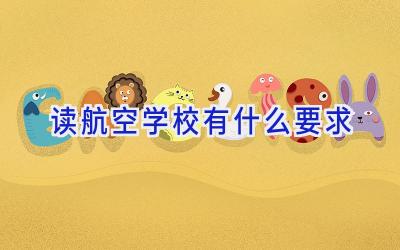 读航空学校有什么要求插图