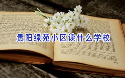 贵阳绿苑小区读什么学校插图