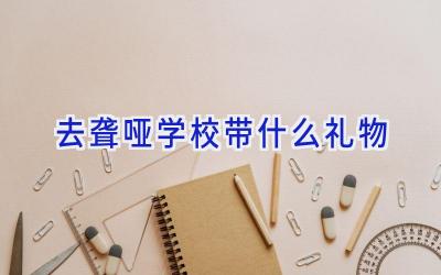 去聋哑学校带什么礼物插图