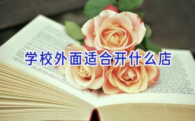 学校外面适合开什么店插图